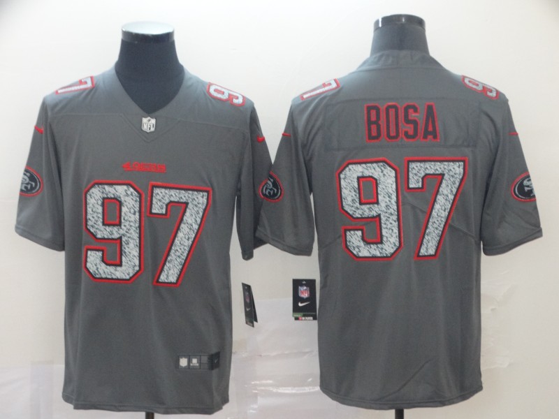 Men's San Francisco 49ers Nick Bosa #97 Gray Jersey